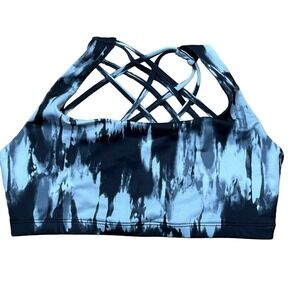 Onzie NWT Hot Yoga Chic Sports Bra in Activated Charcoal Black and Gray M/L‎